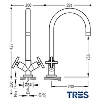 MEDIDAS BIMANDO COCINA ABATIBLE TRES